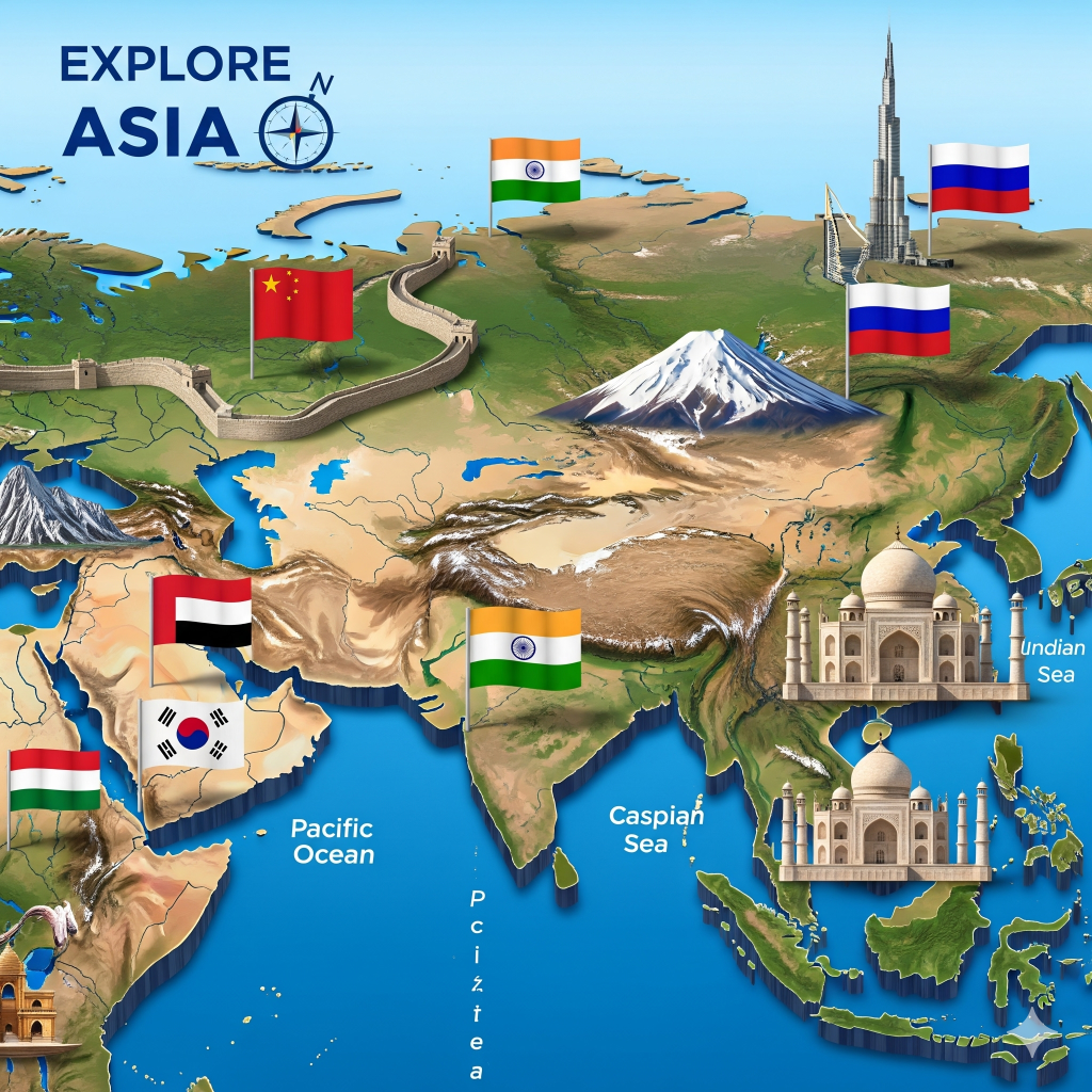 A Complete List of All Countries in Asia